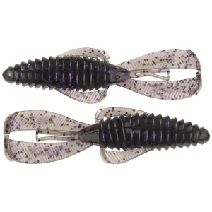Strike King Rage Bug 4" Soft Bait Smoke Purple Black Flake 7pk