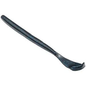 Strike King Rage Cut-R Worm Black Blue Flake