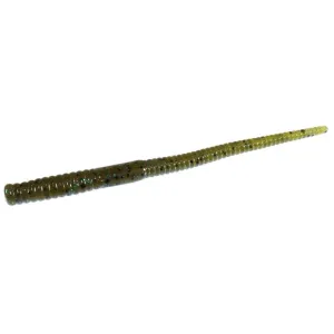 Zoom Shakey Head Worm 5'' Green Pumpkin Blue 20pk