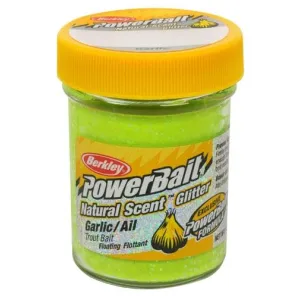 Berkley Glitter Trout Bait Garlic Scent - Chartreuse