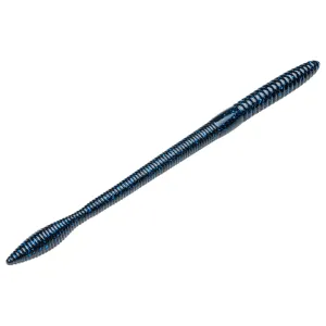 Strike King Bullworm 10'' Black Blue Flake