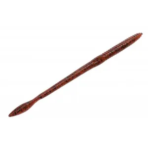 Strike King FinesseWrm 6.5'' Red Bug 12pk