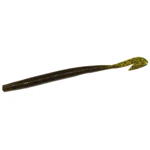 Zoom U-V Speed Worm 6'' Green Pumpkin Candy 15pk