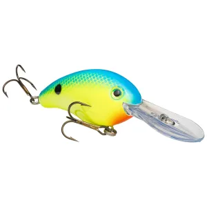 Strike King Pro-Model S4 Crankbait 2-1/2" 9/16 oz Powder Blue Back Chartreuse