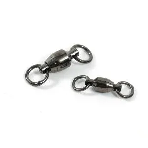 Spro BB Swivel 2 Split Rings Black Size 1 5pk
