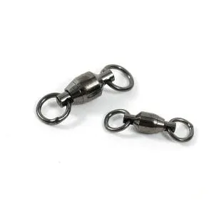 Spro BB Swivel 2 Split Rings Black Size 2 5pk