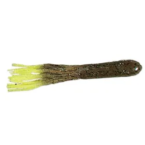 Strike King CoffeeTube 4.5'' Green Pumpkin ChartreuseTail