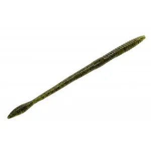 Strike King Finesse Worm 4'' Green Pumpkin 15pk