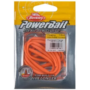 Berkley PB FltTroutWorm 3'' Fluorescent Orange 15pk