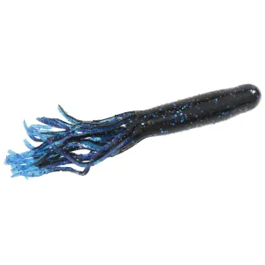 Strike King Flip-N-Tube Blk Blue Flake/Blue Tail 8pk