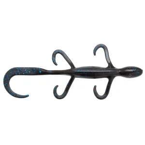 Z Man LizardZ 6'' Black Blue Flake 6pk