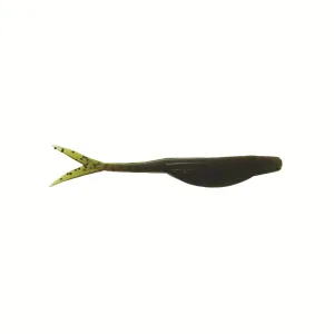 Zoom Super Fluke Jr 4'' Green Pumpkin 10pk