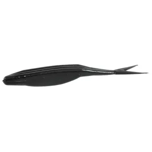 Zoom Super Fluke Jr 4'' Black 10pk