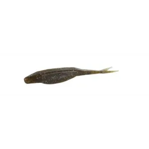 Zoom Super Fluke Jr 4'' Green Pumpkin Magic 10pk