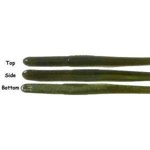 Roboworm Straight Fat 4.5'' Green Neon Pumpkin 8pk