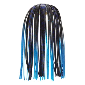 Z Man EZ Skirt Black Blue Chrome/Blue Tips