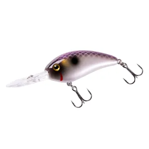 Bomber Fat Free Fingerling Crankbait 2-3/8" 3/8 oz Purple Pearl Ayu