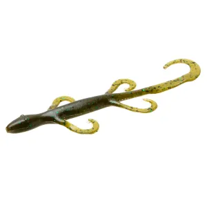 Zoom Lizard 6'' Green Pumpkin Green 9pk