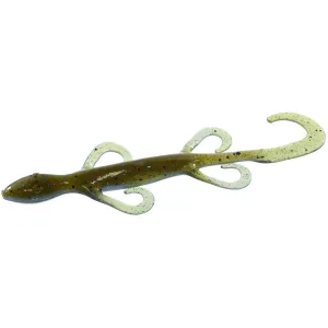 Zoom Lizard 6'' Green Pumpkin BlueFlash 20pk