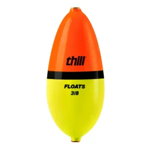 Thill Wobble Bobber Pear 2 5/8'' Org/Blk/Yl 3/8o