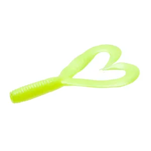 Zoom Creepy Crawler Tail 3'' Chartreuse Pearl 16pk