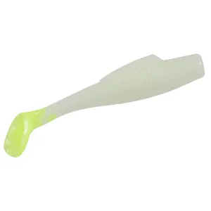 Strike King Glass Minnow 4'' Glow Chartreuse Tail 5pk