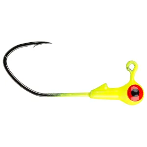 Mr Crappie Slab Slasher Jig Heads 1/32 oz Chartreuse 8/ct