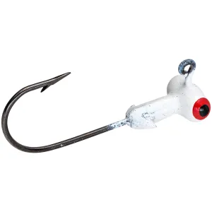Mr Crappie Sausage Head Jig Head 1/16 oz Refrigerator White 6/ct