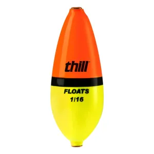 Thill Wobble Bobber Pear 2 1/4'' Org/Blk/Yl 1/16