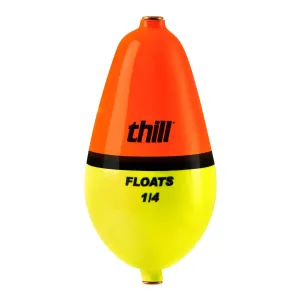 Thill Wobble Bobber Pear 2 1/4'' Org/Blk/Yl 1/4o