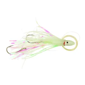 P-Line Rigged Squid Skirt 4.5'' Glow Green Spots