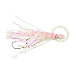 P-Line Rigged Squid Skirt 4.5'' White Pink Stripes