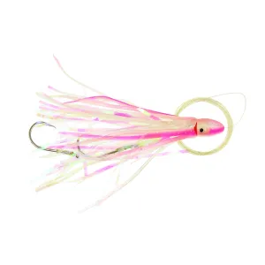 P-Line Rigged Squid Skirt 4.5'' Clear Pearl Pink Glow