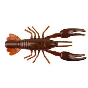 YUM Ned Craw Dark Brown/Rd Brwn
