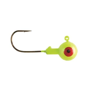 Eagle Claw Ball Head Jig 1/32 oz Chartreuse