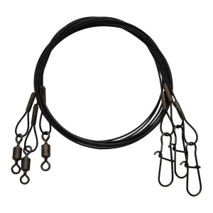 EA Steel Leader 45lb 12'' Black 3pk