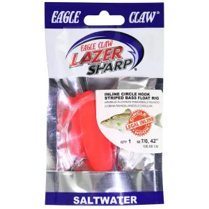 EA Lazer Circle Hook Rig 7/0 Platinum Black
