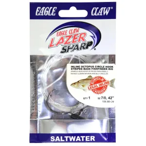 EA Lazer Octopus Hook Rig 7/0 Platinum Black