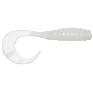 Yum Ribbontail Grub 3'' White 15pk