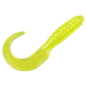 Mr Crappie Grub 2'' Hot Chartreuse 20pk