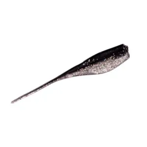 Mr Crappie LightningShad 2'' Tuxedo Black- Sparkle Lamina