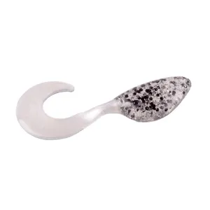 Mr Crappie Shadpole Curlytai Salt & Pepper 15pk