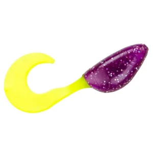 Mr Crappie Shadpole Curlytai Junebug Chartreuse 15pk