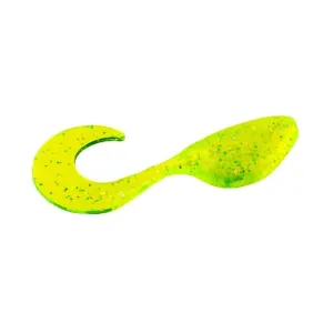 Mr Crappie Shadpole Curlytai Chartreuse Shiner 15pk