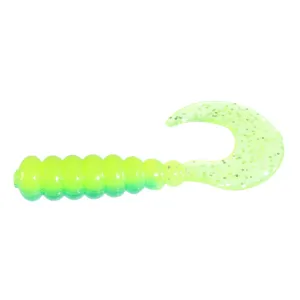 Southern Pro Hot Grub 2'' Green/Yellow 8pk