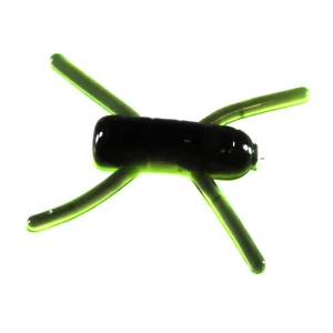 Southern Pro Bream Bug 1.5'' Black/Chartreuse Sparkle 10p