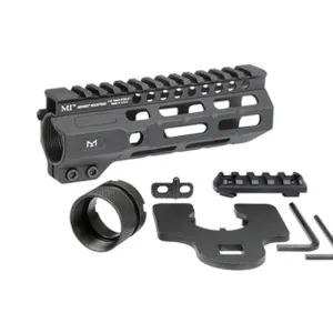 Midwest Industries Combat Rail One Piece Free Float M-LOK Handguard 6" Black