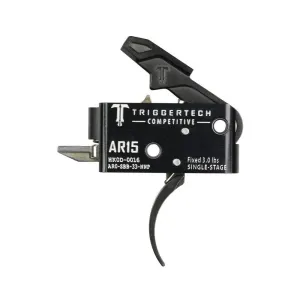 TriggerTech AR15 Single-Stage Competitive Curved Trigger Black