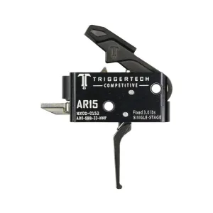 TriggerTech AR15 Single-Stage Competitive Flat Trigger Black