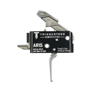 TriggerTech AR15 Single-Stage Competitive Flat Trigger Silver
